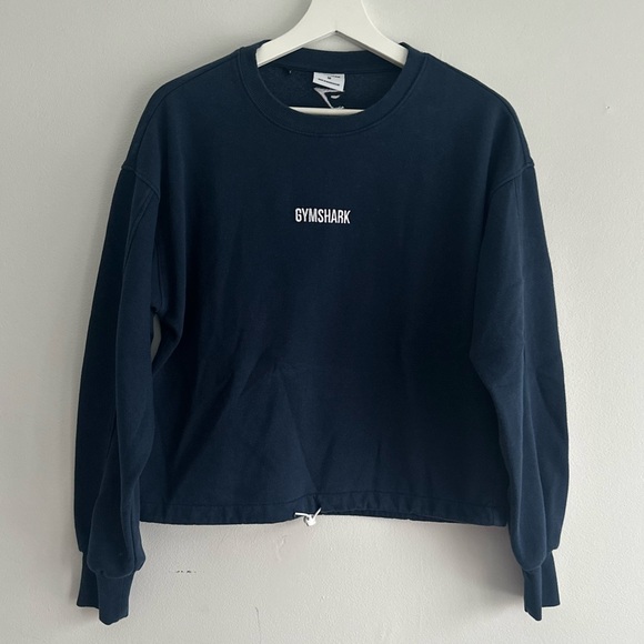 Gymshark Tops - Gymshark Blue Crewneck Sweatshirt Medium